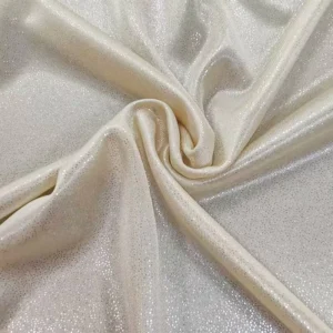 OEM Metallic Brocade Fabric Abstract Geometric Pattern Polyester Spun Yarn Hot Colored Silver Bright Ultra fine Jacquard Fabric
