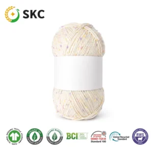 OEM ODM Acrylic Blended Polyester Eco Friendly Anti Pilling Slub Yarn 21s Dyed Super Soft feeling Customized Color Hand Yarn