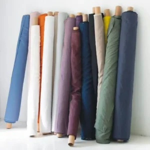 Oeko High Quality Pure French Flax Linen Fabric 180GSM Thick Linen Wide 110″ for Linen Bedding Curtain Garment Blanket