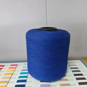 Open End Carded Yarn Recycled Cotton Polyester Blended Eco-Friendly Knitting Regenerated Yarn 30 Colors Socks/Gloves/Fabric Use