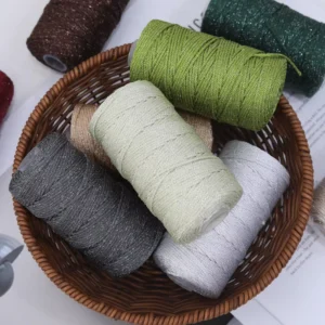 Open End Dyed Eco Friendly Recycled Acrylic Nylon Blended Yarn Recyclable Knitting Rope