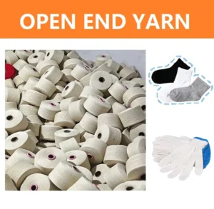 Open End Eco Friendly Melange Yarn Top Dyed Glove Recycled Cotton Polyester Blended for Vietnam Bangladesh Textile Sock Knitting