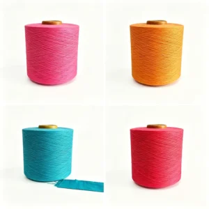 Open End Recycled Cotton Polyester Blended Eco Friendly Color Yarn 16s 21s for Socks Hammocks Gloves Fabric Knitting Weaving