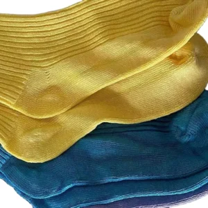 Organic 100% Hemp Yarn Fiber Stripped Pattern Jacquard Knitting Quality Vintage Soft Custom Hemp Socks Manufacturer