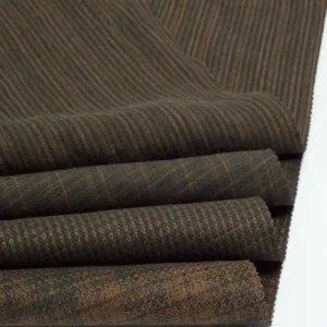 Organic 100% Linen Fabric Rich Texture Washed Yarn Dyed Pure Linen Stripes Check Fabric for Clothing Garment Dress