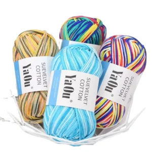 Organic Fine Thin Crochet Cotton Fancy Hand Knitting Yarn for Crochet Thailand