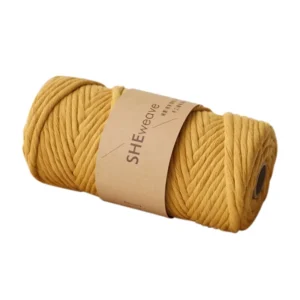 Organic Macrame Yarn Twisted Single Strand Rope 4mm Cotton