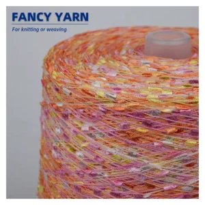 Ou Xing OX 025 Gold Supplier’s Unique Textured Fancy Yarn 1000KG MOQ for Knitting Crochet Ladder 100% Polyester 4.8Nm