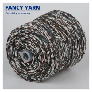 Ou Xing OX 048 Medium Dragonfly Fancy Chenille Yarn Low Elastic Polyester Textured Design Knitting Weaving 1 4.2Nm
