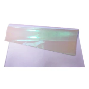 PET Rainbow Holographic Film Transparent Plastic Film with Holographic Lamination for Glitter