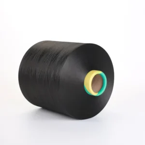 POLYESTER TEXTURED 150 48 S TWIST BLACK YARN for Knitting