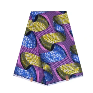 POLYESTER Textiles Wax Print Silk 44″ Width 70gsm Batik Pagne Waterproof, Anti-Mildew, Abrasion-Resistant