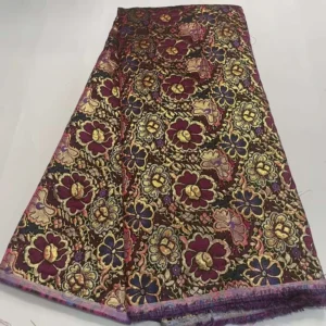 POPULAR EUROPE and AMERICA METALLIC JACQUARD FLOWERS BROCADE FABRIC for WOMEN CLOTHES
