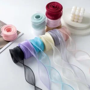 Phnom Penh Fishtail Butterfly Bow Polyester Yarn 4cm Christmas DIY Accessories Floral Flower Gift Box Packaging Ribbon