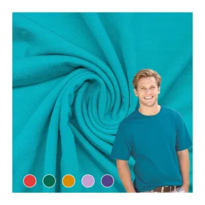 Plain Dyed Jersey Knit Fabric Plain Dyed Visocse Spandex Material 40S Single Jersey Fabric
