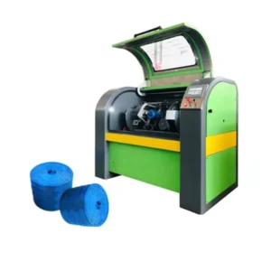 Plastic PP Raffia Baler Twine Inflow Twister Spool Winder Machinery Automatic Rope Yarn Bobbin Cone Winding Rewinding Machine