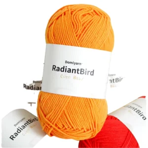 Polyester Cotton Fancy Yarn Dyed 50g 8 Strands for Hand Knitting Crochet Weaving