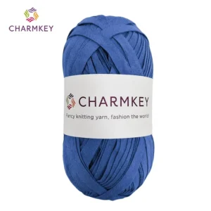 Polyester Fabric Yarn Multiple Single Colors Tshirt Yarn Flat Strips Tape Yarn for Hand Knitting