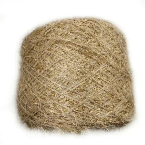 Polyester Fancy Yarn Gold Feather Yarn for Fabric