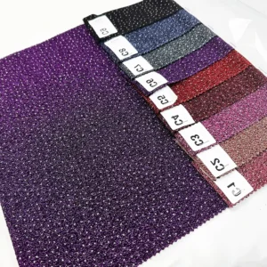 Polyester Knitted Bizo Bizo with Glitter for Stretch Dress