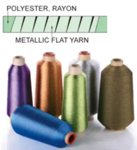 Polyester Metallic Embroidery Thread Gold Silver Craft Wire Glitter Yarn Zhejiang Origin