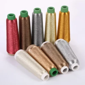 Polyester Metallic Yarn Thread Eco Friendly Gold Silver for Embroidery Sewing Cross Stitch