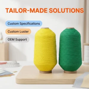 Polyester Nylon Blended Rubber Covered Yarn 907575 1007575 High Elasticity Latex Core for Knitting Machine CN ZHE