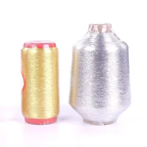 Polyester Pure Gold and Silver Metallic Yarn for Garment Decoration