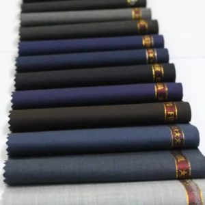 Popular Many Solid Plain Colors for High Quality Regular Ready Stock Merino Worsted Wool Blended Suit Fabrics