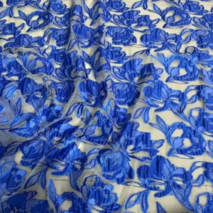 Popular Metallic Yarn Flowers Design Jacquard Brocade Fabric for African Women Stage Dress
