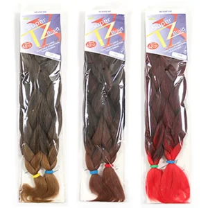 Pre-stretched Braiding Hair 48 Inch 180g Jumbo Yaki Texture Synthetic Hair Extensions Tangle-Free Hot Water Setting Braids