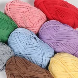 Premium 3mm 100g 400g 500g 800g 1000g Braided T-shirt Crochet Hand Knitting T-Shirt Yarn Cotton for Crochet Bags