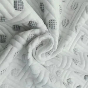 Premium Double Knitted Jacquard Mattress Fabric Breathable Cotton Blend Fabric for Luxury Mattress Ticking