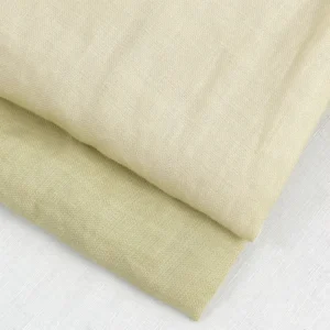 Premium Eco-Friendly 100% Ramie Fabric Medium Weight Abrasion-Resistant Soft Breathable Yarn Dyed Plain Weave Vintage Style
