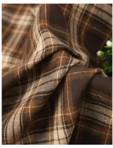 Premium Eco Friendly 150GSM Soft Breathable Woven Stripe Fabric Brushed Cotton Blend Polyester for Dress Shirt Medium