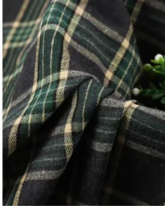 Premium Eco Friendly 150GSM Soft Breathable Woven Stripe Fabric Dress Shirt Cotton Blend Polyester MOQ2M