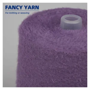 Premium Polyester Imitation Mink Fluffy Crochet Yarn Soft 100% MOQ1000KG Knitting Weaving Home Decor OX-011