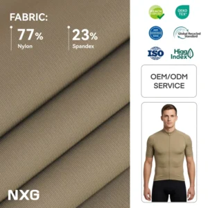 Premium Wicking 77% Nylon 23% Spandex Cycling Apparel Performance Fabric Moisture Wicking 165GSM Pantone Match