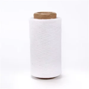 Price Fashion Eco friendly White Color Recycled Polyester Cotton Blend Melange Yarn Anti static for Knitting