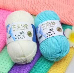 Price Milk Cotton Yarn 50g Cotton Thread For Knitting Crochet