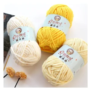 Prices Baby Blanket 100% Polyester Chunky Chenille Fancy Yarn for Hand Knitting