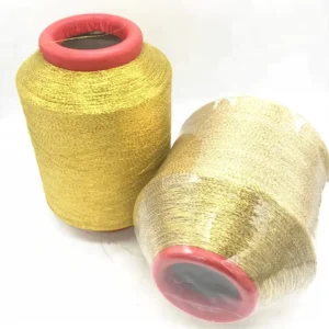 Pure Gold Metallic Yarn with 150D Viscose Lurex Yarn for Embroidery