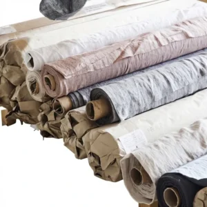 Pure Rain Dew Yarn Dyed Lace Fabric 100% Linen Anti-Pill Medium Weight Plain Woven 160gsm Boys Make-To-Order Customizable Home