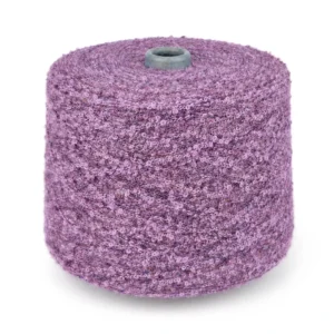 Purple Lavender Boucle Loop Yarn Soft Fluffy Mixed Melange Fancy Knitting Yarn Crochet Sweater Cardigan Scarf 100% Polyester