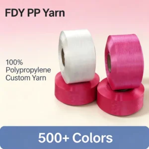 Quality Custom Multicolored FDY 100% Polypropylene Yarn Thread Textile Weaving hilo pp 900d Yarn for Luggage Backpacks