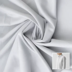 Quick-Dry Organic 48% Bamboo 48% Polyester 4% Spandex Fabric 130GSM Stretch Woven Textile for Shirts Home Textiles