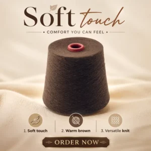 RHZ Fancy Yarn High Tenacity Dyed Polyester Nylon Wool Plush Yarn for Knitting