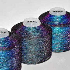 Rainbow Polyester Reflective Yarn for Embroidery and Knitting Garments