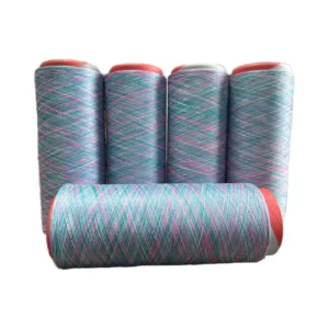 Rainbow Yarn 100% Polyester 150D 48F Space Dyed Yarn DTY Yarn for Seamless Knitting