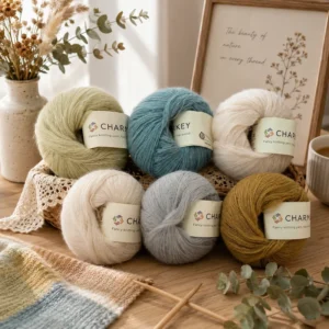 Raw Silk Cashmere Blended Yarn Eco Friendly High Tenacity For Hand Knitting
